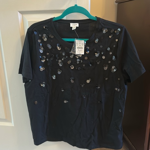J. Crew Factory sequin embellished tee - Picture 6 of 7
